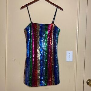 Taylor Swift Multicolor Sequin Dress
